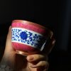 35ef6f6d6071b78019fd06f44b8dcd26aa39e304a236f7c2c2783222da92ab4d National Gift Style Rouge Red & Gold Gilded Tea Cup • Blue and White Porcelain Collection • Jingdezhen