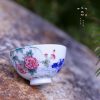 97cf81ead9d5c5340f1dd137ca84f9fed0d1681e87b17f903e4feccff372024b Exquisite Doucai Mandarin Duck & Hibiscus Tea Cup • Jingdezhen Blue and White Porcelain • Luxury Gongfu Tea Ware