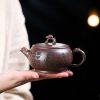 EWXZ001_4 Yixing Purple Clay Monkey Teapot