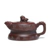 Yixing Purple Clay Lion Teapot
