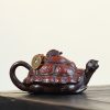 EWXZ003_2 Yixing Purple Clay Turtle Teapot