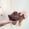 EWXZ003_4 Yixing Purple Clay Turtle Teapot