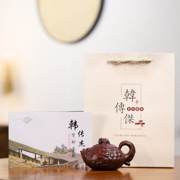 EWXZ012_6 Yixing Purple Clay Toad Teapot