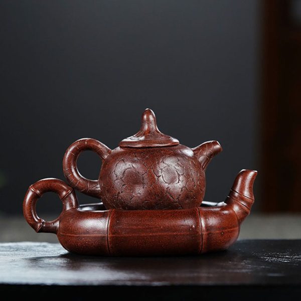 TTZZ021_2 Yixing Red Clay Double Teapot