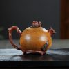 TTZZ023_3 Yixing Red Clay Pomegranate Teapot