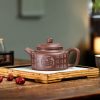 TTZZ033_2 Yixing Purple Clay Fu Dezhong Teapot