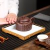 TTZZ033_3 Yixing Purple Clay Fu Dezhong Teapot
