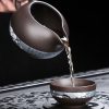 XSZSB84-07 Yixing Purple Clay Winter Plum Tea Set