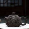 XZ22039_06 Yixing Black Clay Dragon Teapot
