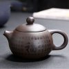 XZ22076_03 Yixing Purple Clay Fu Character Tea Set