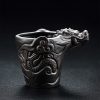 XZ24017_04 Yixing Purple Clay Dragon Tea Set