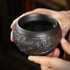 XZ24017_06 Yixing Purple Clay Dragon Tea Set