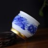 f9fd92735a74952dde3f1726a22a7676af9eddb63d9328c9e1bcf05c1c40f06b Premium Hand-Painted Landscape Tea Cup • Master Tea Cup • Gongfu Tea Ware • Jingdezhen Hand-Painted Blue and White Porcelain